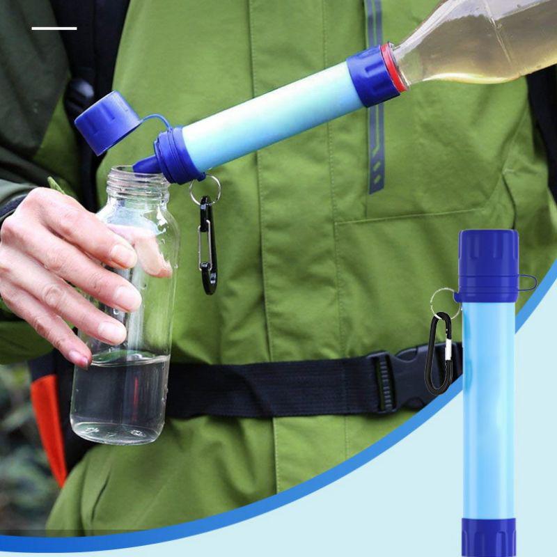 Portable Outdoor Camping Water Purifier Straw for Emergency Survival and Direct Drinking