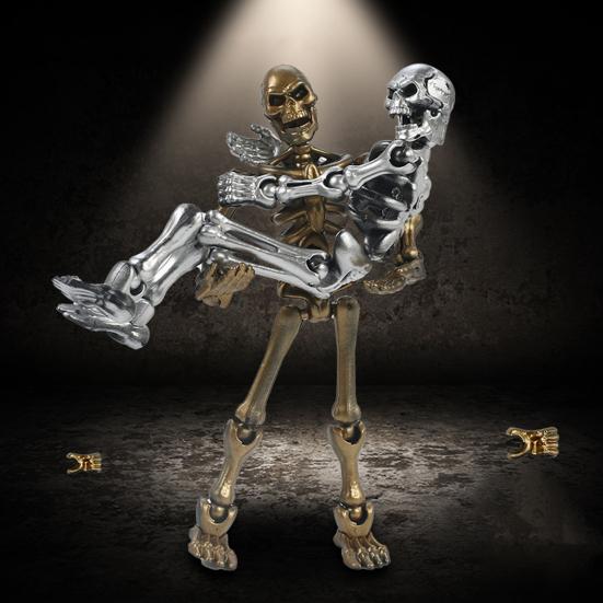 3D-печатная фигурка скелета, подвижная, с несколькими суставами, коллекционная игрушка, настольное украшение для детей, художников, коллекционеров