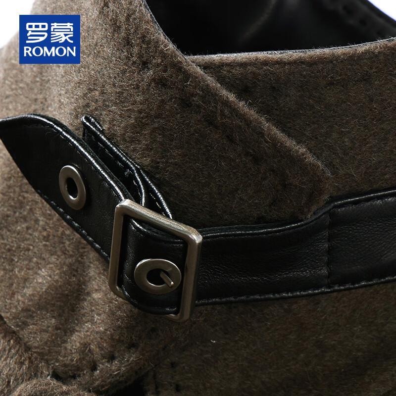 ROMON Мужское полупальто средней длины из смесовой кашемировой шерсти