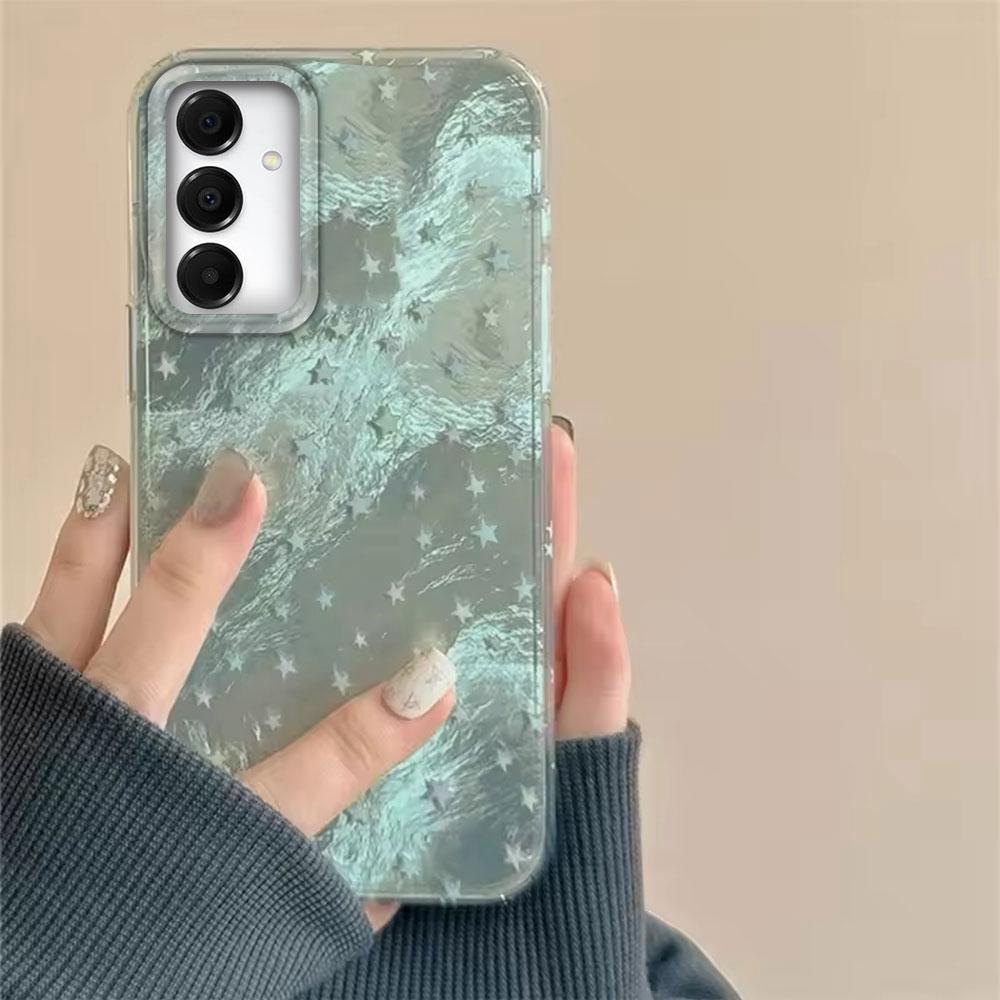 Градиентный красочный чехол для телефона со звездами для Samsung Galaxy A55 A07 A17 A56 A36 A26 A16 A53 A06 A14 A24 A34 A54 A15 A25 A35