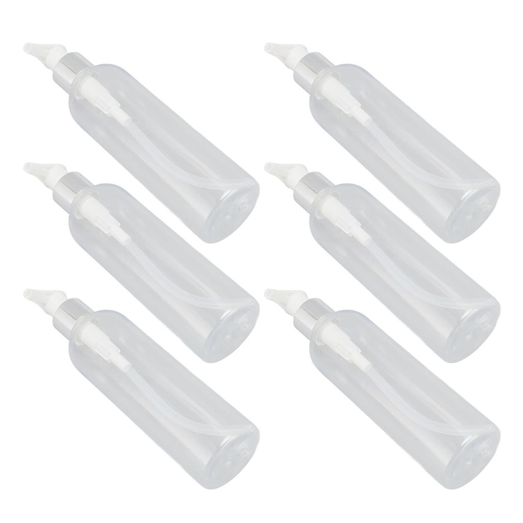 Прозрачный пластиковый дозатор для бутылок с насосом, пустой многоразовый насос для бутылок с массажным маслом для шампуня-кондиционера