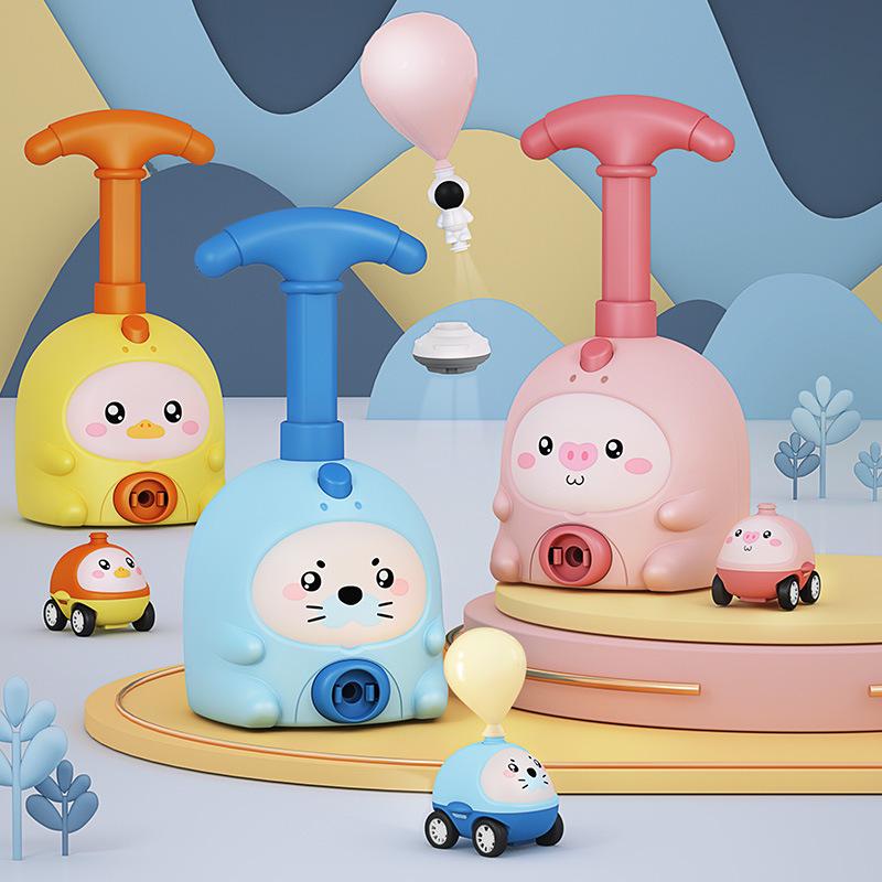 Воздушный скутер Douyin Piggy Power: Детская игрушка-животное, работающая на воздушных шарах