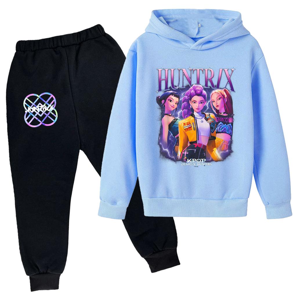 Плюшевые брюки с длинными рукавами, свободный пуловер с капюшоном для детей