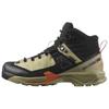Мужские кроссовки для хайкинга Gore-Te с нескользящей подошвой, средней высоты, черно-зеленые, L47686600