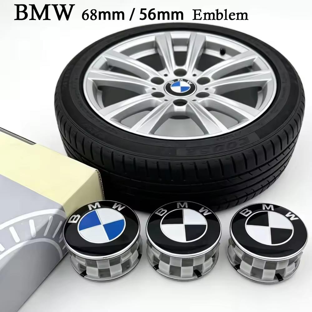 ABS 4Pcs 68mm 56mm For Bmw Performance E36 F20 E46 E39 E38 E90 E87 M pendant Accessories Car Wheel Center Hub Caps Cover O111
