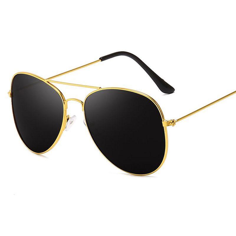 Винтажные солнцезащитные очки оверсайз с зеркальными линзами для женщин и мужчин с металлической оправой