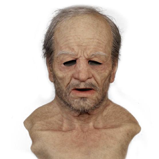 New Halloween product: Old man mask, old man and old woman headgear for holiday costumes Cos Funny props