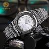 Весна 2025 Новые Мужские Роскошные Деловые Наручные часы из нержавеющей стали Винтажные Часы с кварцевым механизмом с резными узорами для мужчин Relogio