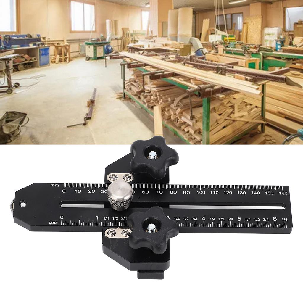 Thin Rip Jig Aluminum Alloy Table Saw Jig Guide for Accuracy Cutting Woodworking Accessories