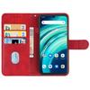 Leather Phone Case For UMIDIGI A9 Pro / A9 Pro 2021 (Red)