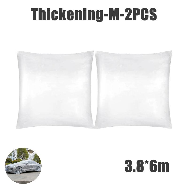 Одноразовый прозрачный автомобильный чехол для одежды, пылезащитный, непромокаемый, прозрачный, пылезащитный, пластиковый, полиэтиленовая пленка, непромокаемый автомобильный чехол