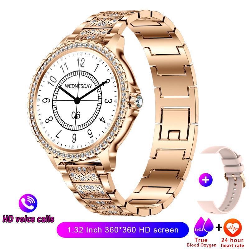 SCIONE Новые модные женские умные часы Bluetooth Call AI Voice Assistant Health Monitoring Life водонепроницаемые спортивные часы