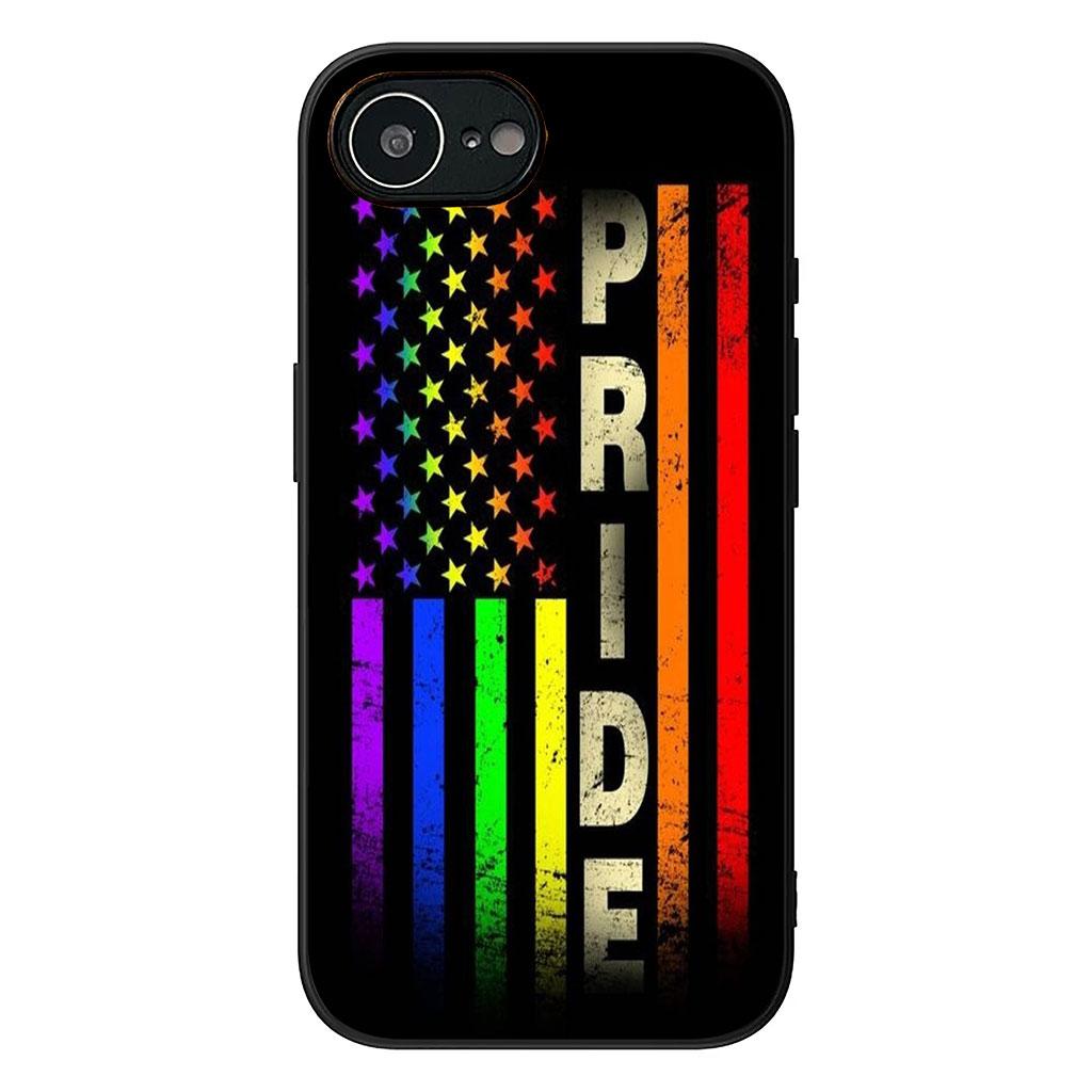 Love Is Love LGBT Rainbow Heart LGBTQ Case for Samsung Galaxy A36 A17 A26 A07 A35 A54 A53 A13 A33 A34 S8 S9 S20 S21 FE S10 Plus