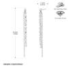 Fashion Piercing Jewelry 925 Sterling Silver Zircon and Chain Tassel Stud Earring for Women Versatile Earring Factory