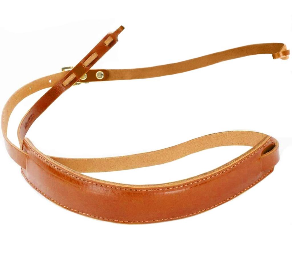 Laficaro Adjustable Genuine Italian Leather Camera Strap for DSLR and Mirrorless for Men and Women Cameras, Brown,