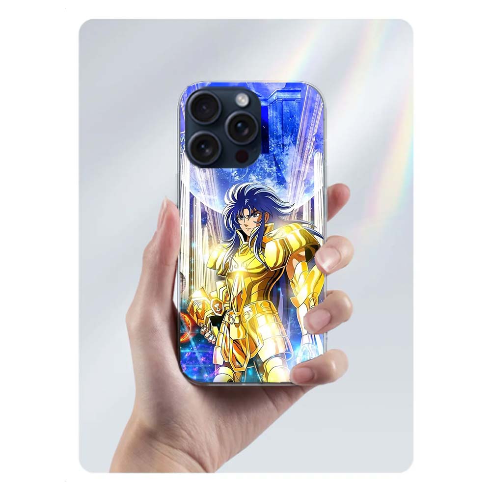 Saint Seiya Knights Of The Zodiac Clear Phone Case For Iphone 17 Air 16 Pro Max 15 Pro 14 Plus 17E 16E 11 13 12 Mini Cover Cases