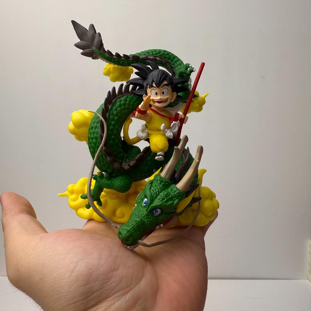 15 см Аниме Фигурка Dragon Ball Гоку и Фигурка Дракона ПВХ Фигурки Действия Коллекционная Модель Игрушки Подарки