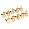 10pcs RCA Right Angle Adapter Male To Female Copper Gold Plated 90 Degree L Type RCA Adapter