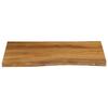 VidaXL Dessus de table 90x60x2,5 cm bord vivant bois massif manguier 370765