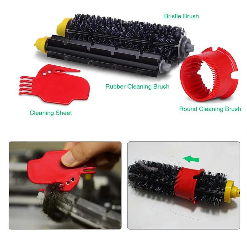 Replacement Part Kit For iRobot Roomba 600 Series 610 620 625 630 650 660 Vacuum Beater Bristle Brush+Aero Vac Filter+side Brush