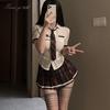 Xianyi Sexy Schoolgirl Cosplay Lingerie Set: Temptation JK Mini Skirt & Sukumizu Outfit for Women