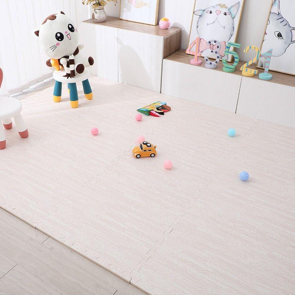 4 шт. Водонепроницаемый пенный коврик-пазл из пены EVA, напольный коврик с рисунком под дерево, коврик-пазл для ползания ребенка