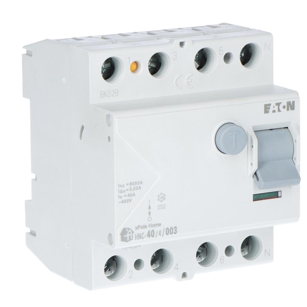 6kA differential circuit breaker type AC HNC-40/4/003