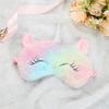Plush Eye Mask, Cartoon Animals, Cute , Cats, Portable Travel Light-blocking Eye Mask.