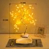 108LED Fairy Sparkly Tree Table Lamp Remote Control USB&3AA Powered DIY Bonsai Artificial Tree Light Bedroom Desktop Night Light