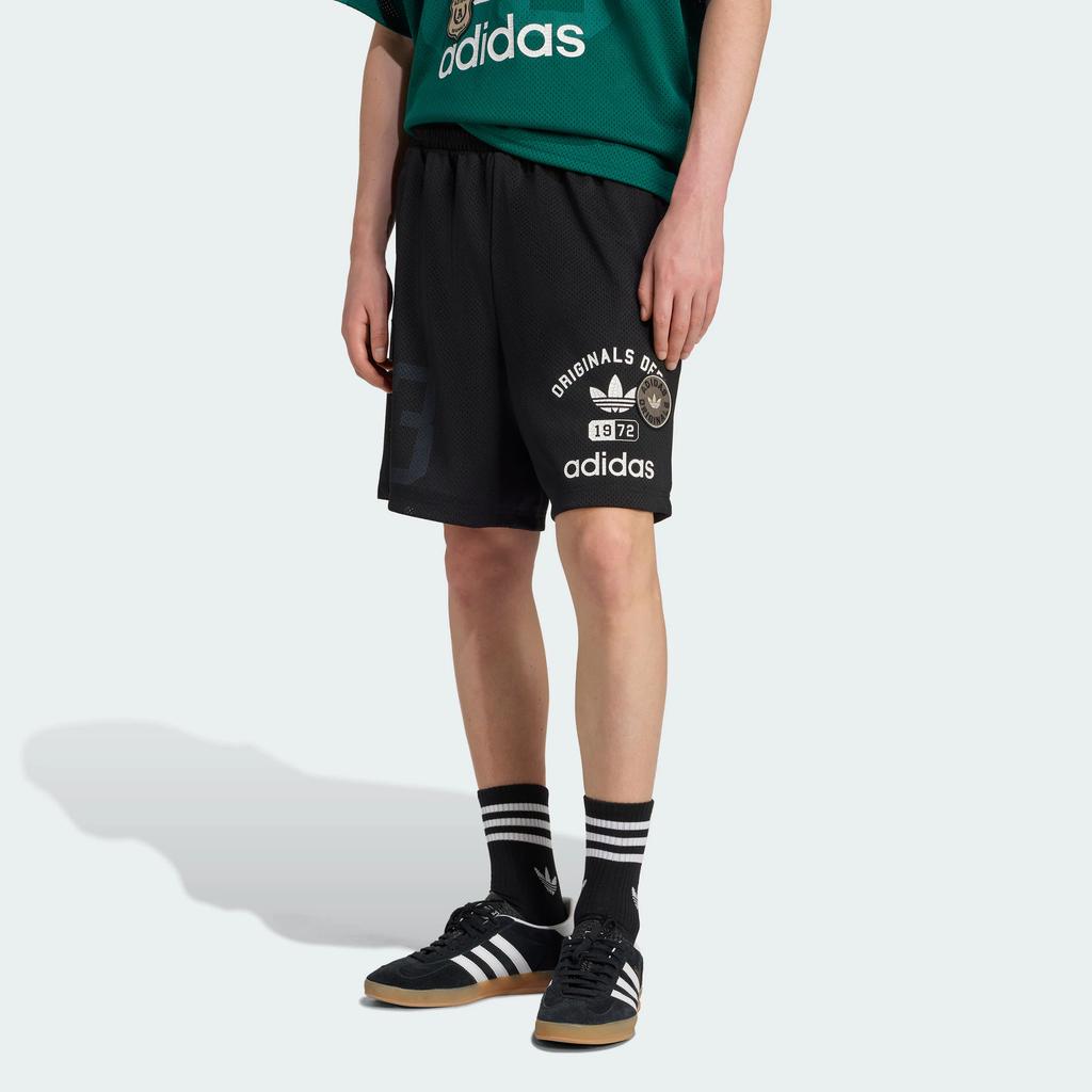 adidas Оригиналы Og Графический отдел. Сетчатые Модные Простые Шорты на Шнуровке Удобные Спортивные Шорты Мужские Шорты Черные KD6230