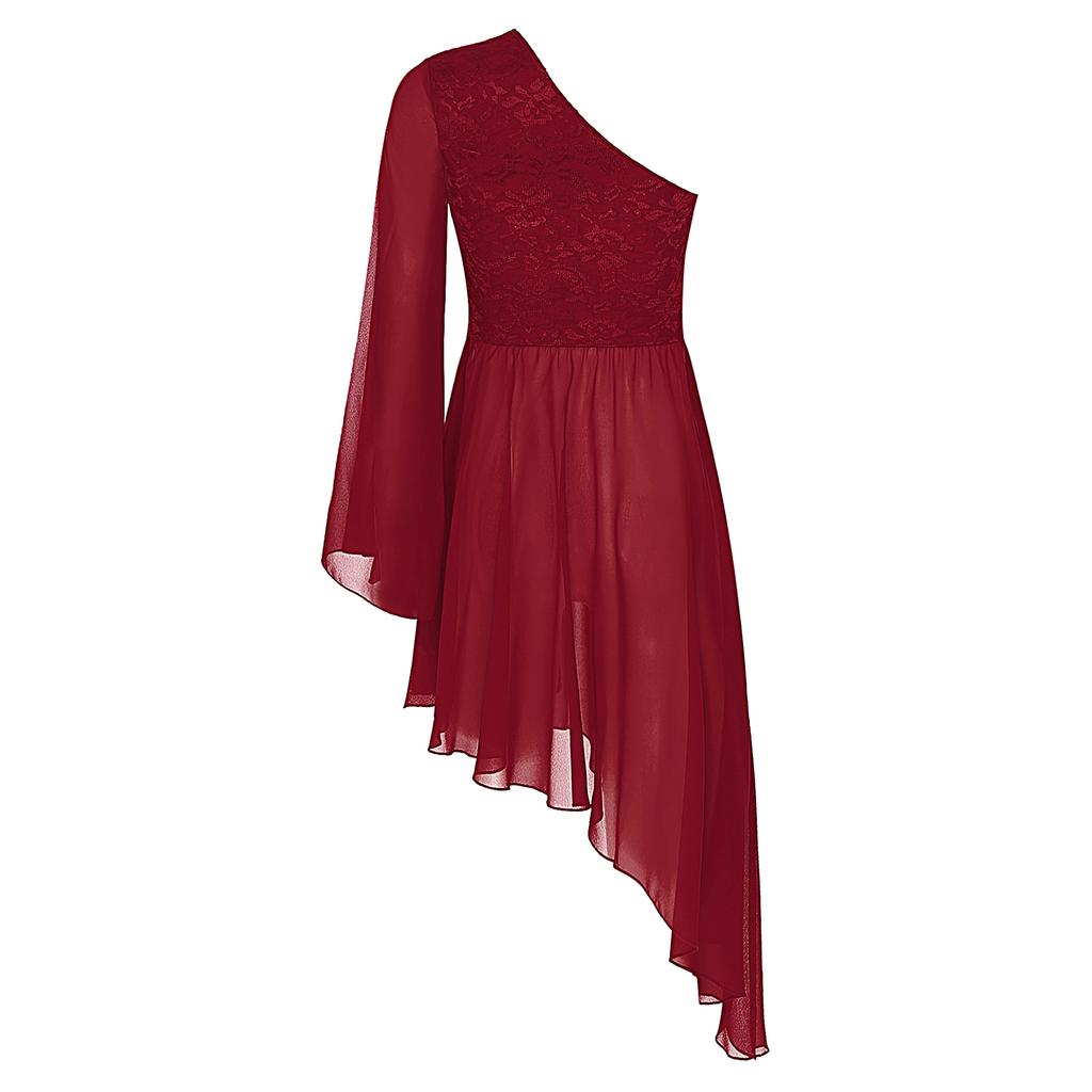 Женская литургическая хвалебная танцевальная туника на одно плечо асимметричная накладка на тунику для танцев