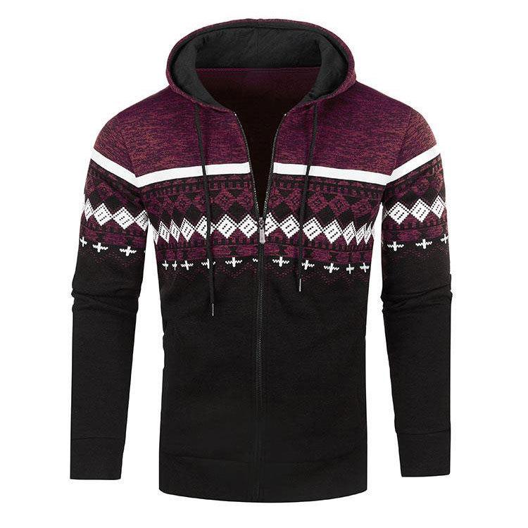 Winter Warm Knit Cardigan Men Autumn Hooded Sweater Coats Fashion Knitwear Korean Zip-Up Cardigan Sweater Knitted Jacket Man Streetwear Yasheng