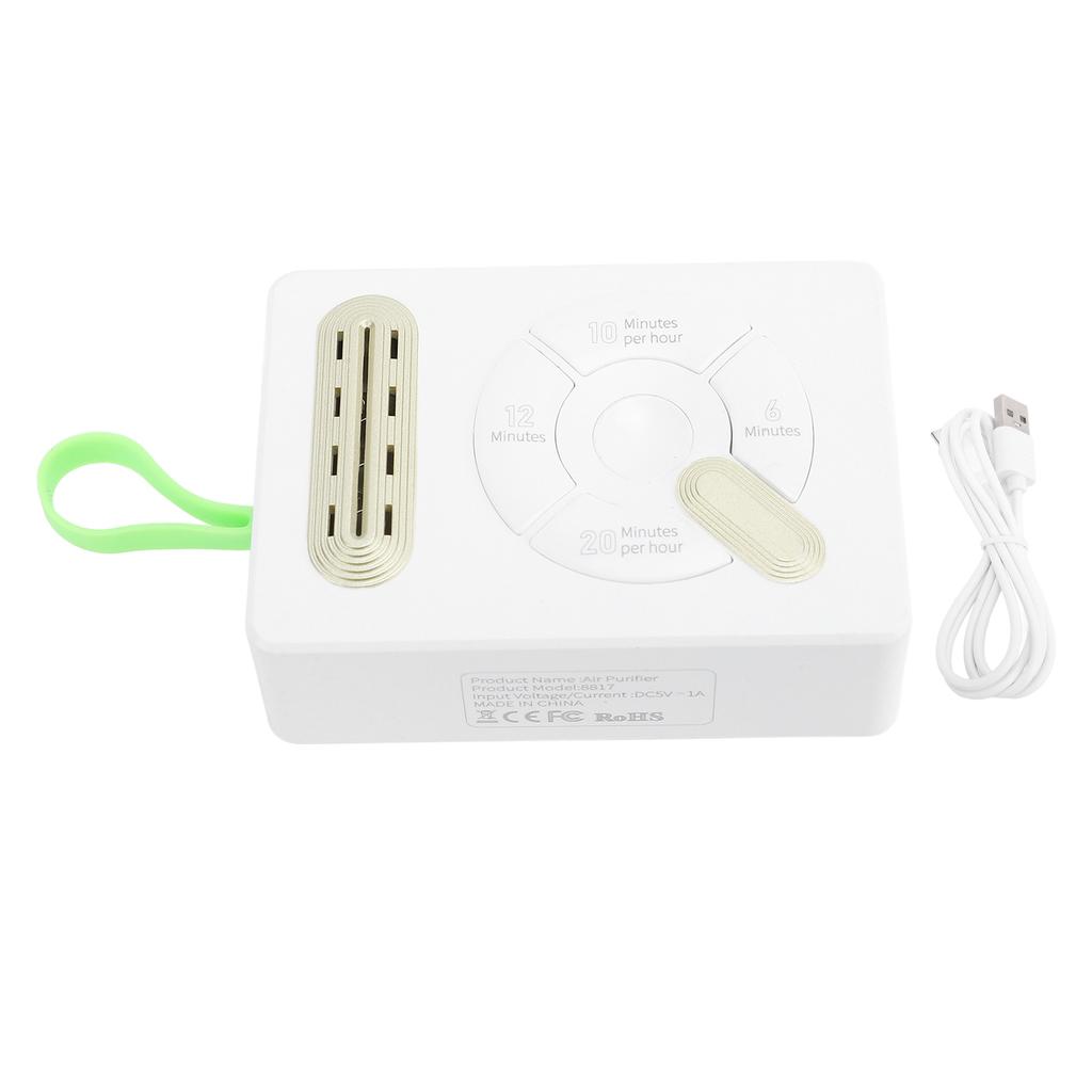 Автомобильный очиститель воздуха Белый цвет Многофункциональный Портативный Маленький Дорожный Очиститель воздуха для Кухни