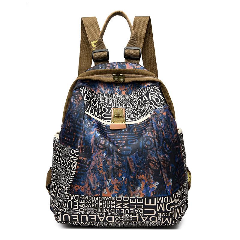 Новая женская сумка на двойное плечо в этническом стиле, непромокаемый женский рюкзак через плечо из ткани Оксфорд на одно плечо