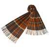 Charles Jourdan Cashmere Scarf with Check Pattern and Logo Ecj21w111 R9904 1R190036 Orange (Size 180/30cm)