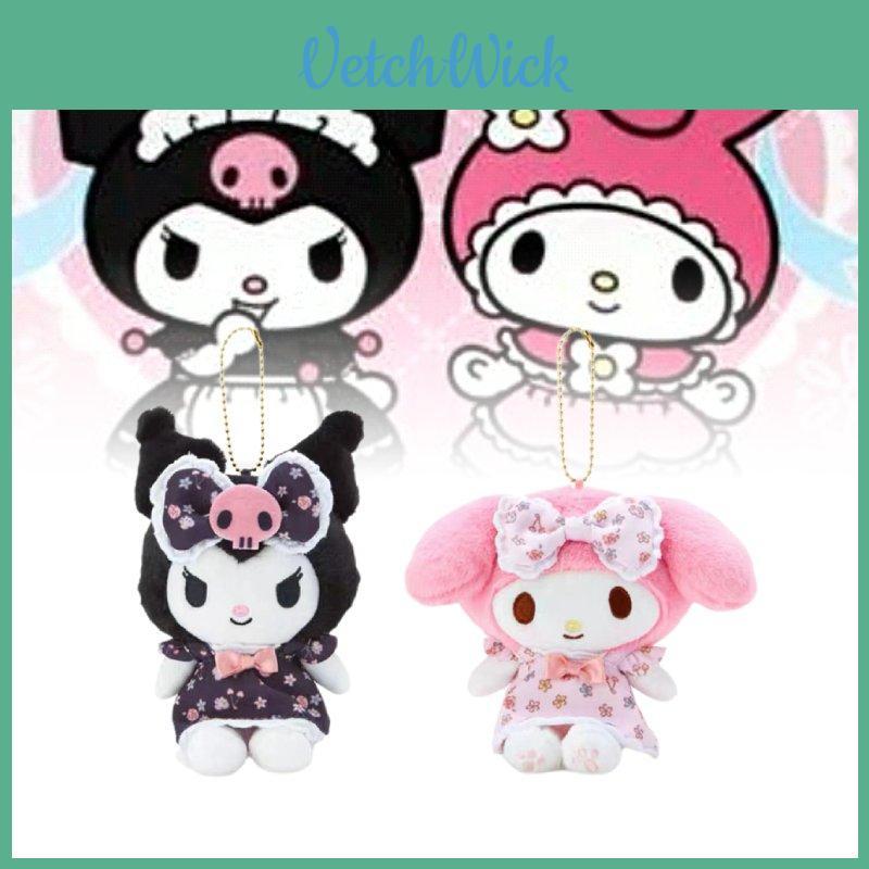 Очаровательное платье с цветочным принтом Куроми, плюшевая вешалка Sanrio, новый японский стиль, коллекционное
