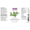 Now Foods Pure Essential Aroma Oil Обычное масло белого тимьяна, 30 мл, 1 шт.
