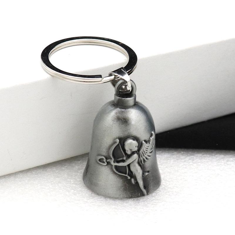 Ретро Металлический Брелок для Ключей с Подвеской-Колокольчиком - Украшение для Автомобиля и Сумки
