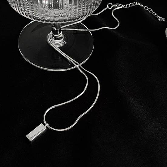 Ожерелье с подвеской в виде бара для мужчин, геометрическая палочка, ожерелье с подвеской в виде бара, простое ювелирное украшение в подарок для парня или мужа