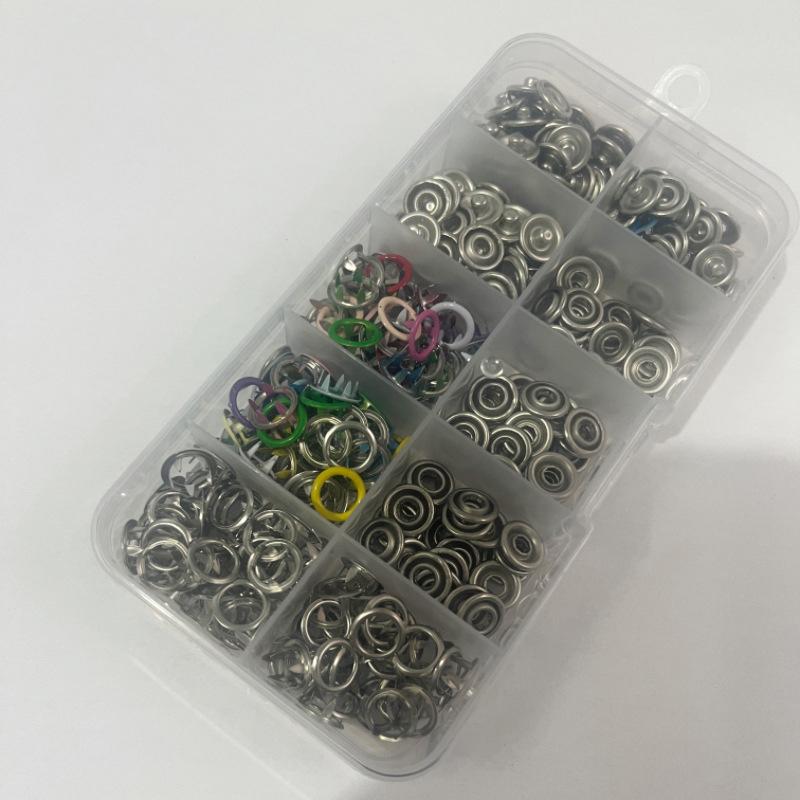 Инструмент плоскогубцы + 50/100 набор металлических швейных пуговиц полые сплошные пятилапчатые пряжки металлические кнопки для установки одежды Diy Craft