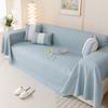 Nordic Sofa Cover Throw Blankets Living Room Modern Solid Color Cool Ice Silk Camping Picnic Blanket Cover