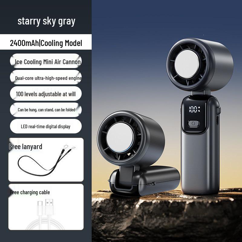 2025 Portable Leafless Turbine Cooling Fan with Ice Pack