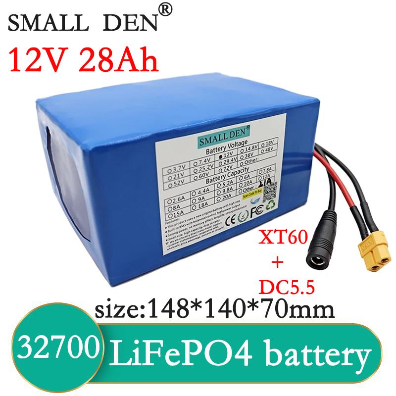 Аккумулятор LiFePO4 12 В 14 Ач 14 Ач 21 Ач 28 Ач 35 Ач Высокоемкостный 4S-32700 с BMS для уличного солнечного источника питания игрушечных машинок