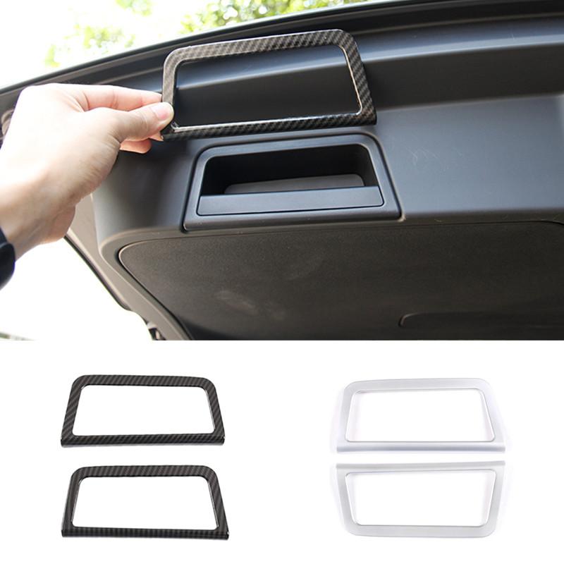 2Pcs/Set ABS CarTailgate Handle Decorative Frame Stickers Fit For Land Rover Range Rover Evoque L551 Auto