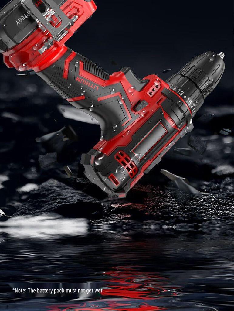 Cordless Multifunctional Drill Set: Electrician & Carpenter Repair Kit with Lithium Battery