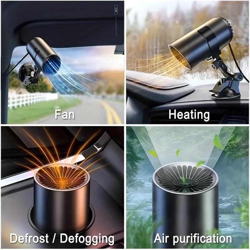 Портативный электрический автомобильный обогреватель с присоской, вентилятор воздушного охлаждения 12 В, обогреватель стекол, обогреватель 200 Вт, осушитель, лобовое стекло, обогреватель