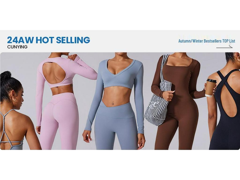 European and American High-Waisted Ribbed Micro-Flared Fitness Pants for Women