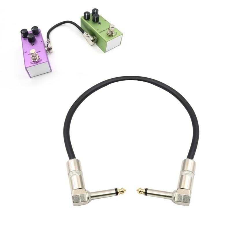 Guitar Patches Cable Right Straight Angle 6.35mm Low Noise Guitar Effect Pedal Cables Professional Guitar Patches Pedal