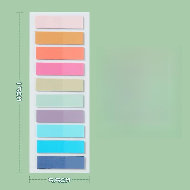 200 шт. Моранди цветные полупрозрачные ПЭТ индексные наклейки цветные классифицирующие закладки канцелярские принадлежности блокнот для заметок ключевая отметка липкие заметки