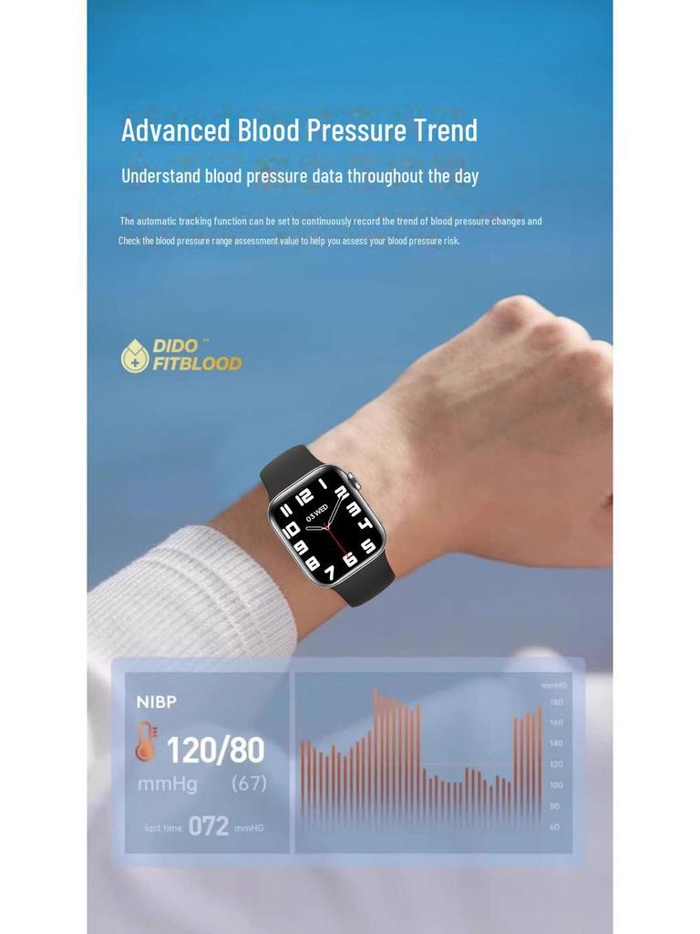 Неинвазивные часы Smart S9 для измерения сахара в крови и давления